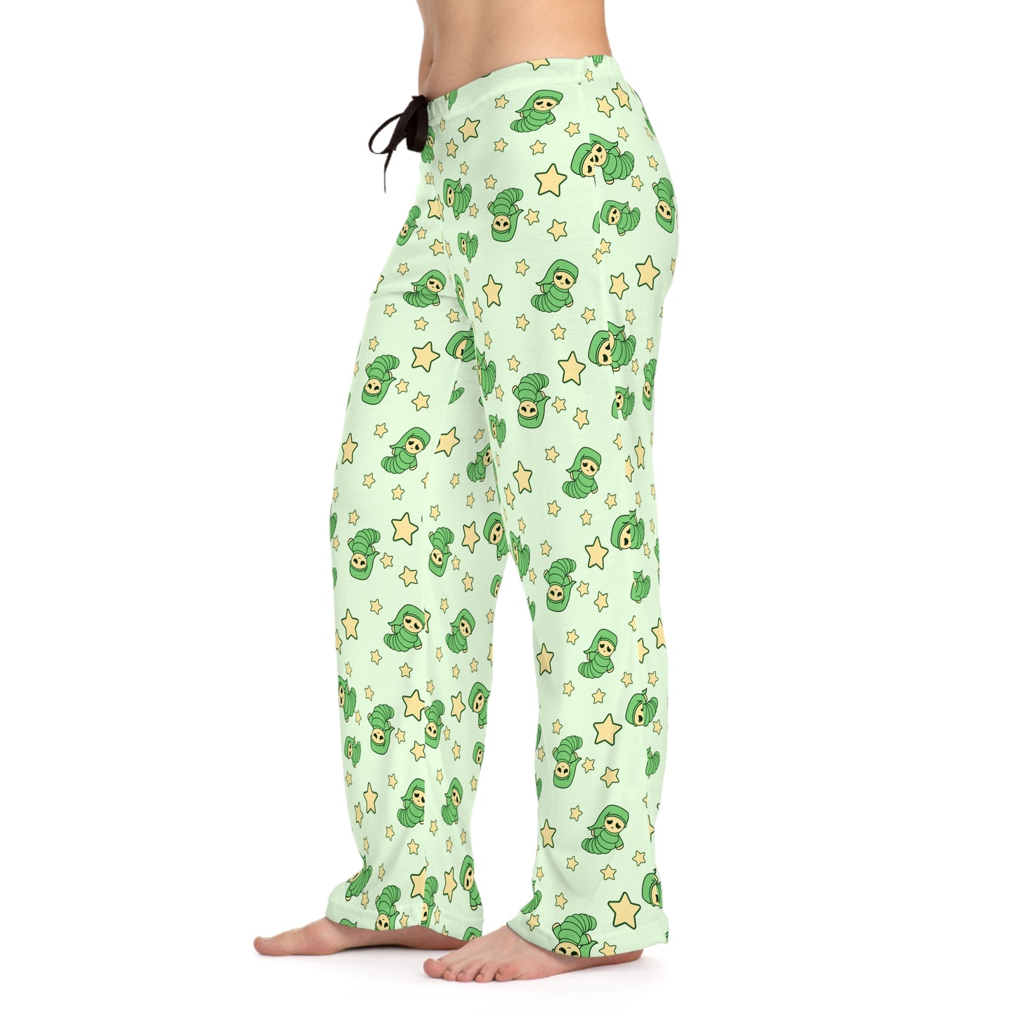 Women's Pajama Pants - Bedtime Worm Print