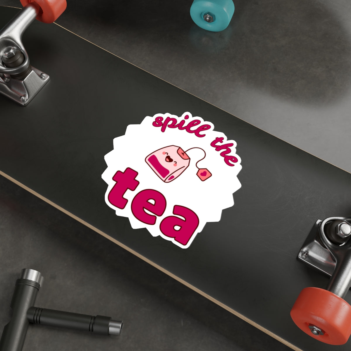 Spill The Tea - Waterproof Die-Cut Stickers