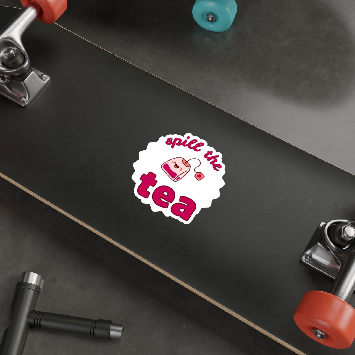 Spill The Tea - Waterproof Die-Cut Stickers
