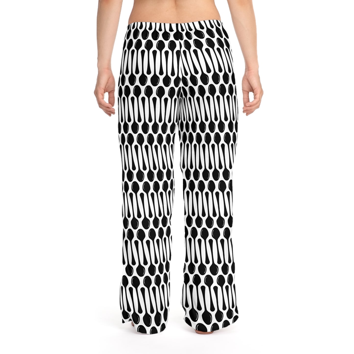 Black Spoons Pjs - Women's Pajama Pants (AOP)