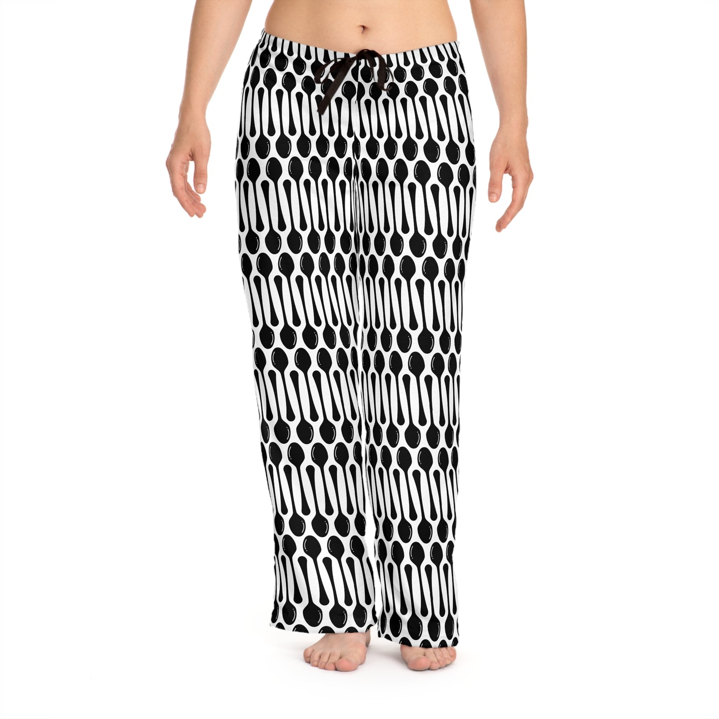 Black Spoons Pjs - Women's Pajama Pants (AOP)