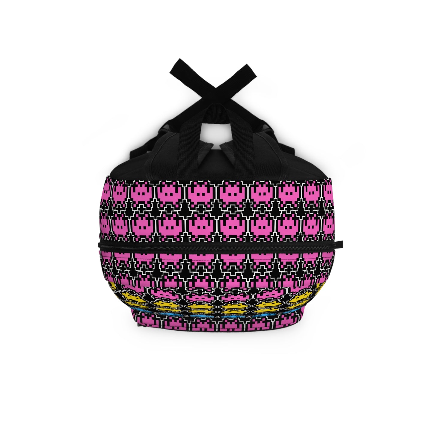 Retro Gamer Backpack - 'Game Over' Design - Colorful Space Invaders Style
