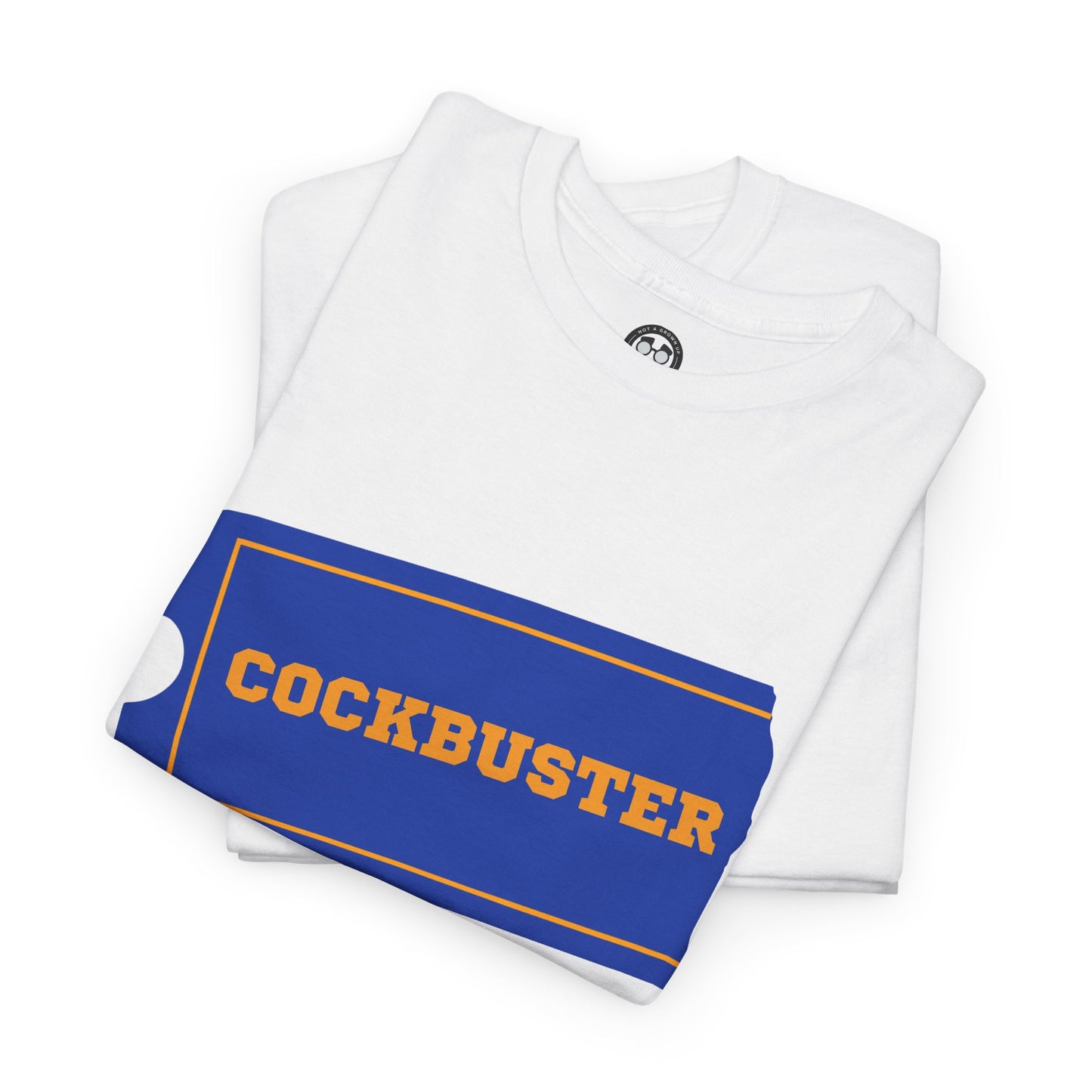 Cockbuster Unisex Heavy Cotton Tee - Fun and Comfy Graphic T-Shirt for Movie Lovers