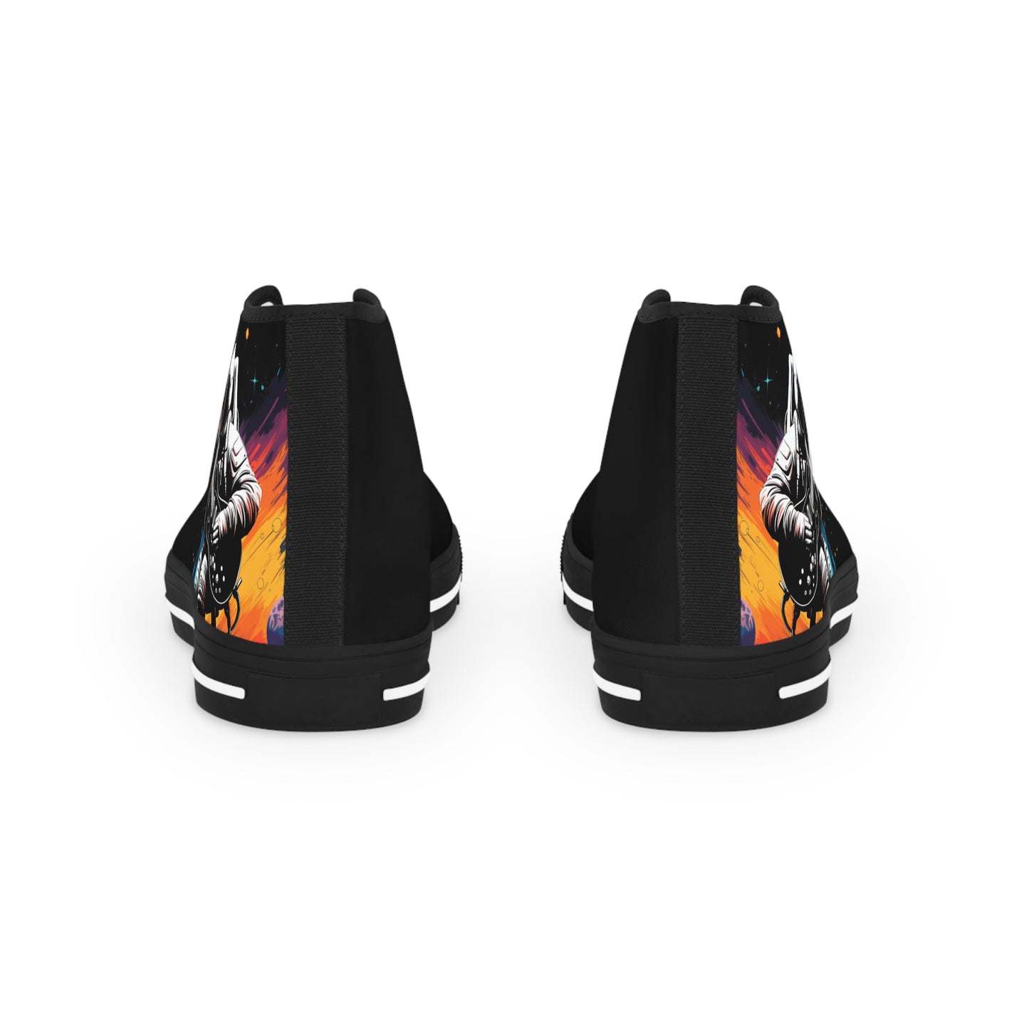 Astronaut Guitar Men's High Top Sneakers