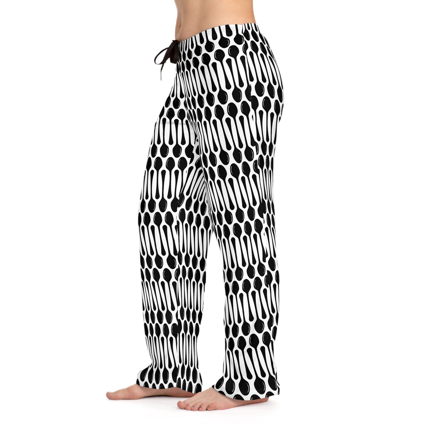 Black Spoons Pjs - Women's Pajama Pants (AOP)