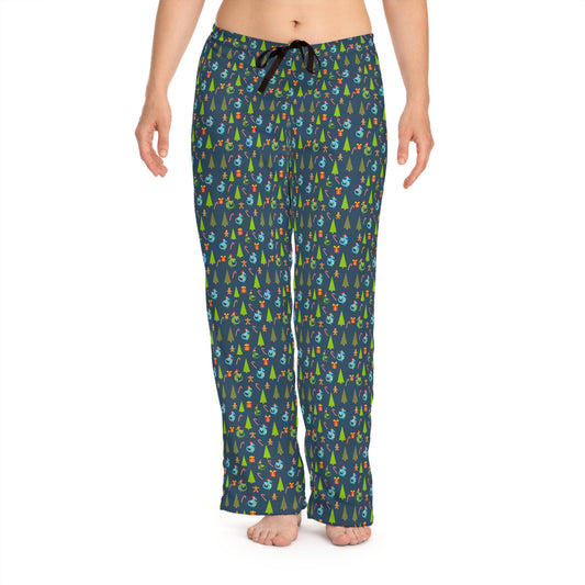 Dragon Christmas Pajama Pants -  Women's Pajama Pants (AOP)