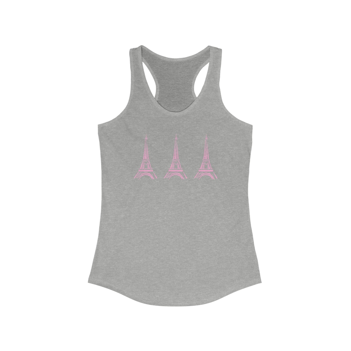 Pink Eiffel Tower - PJs- Sleepwear - Shirt - Women's Ideal Racerback Tank