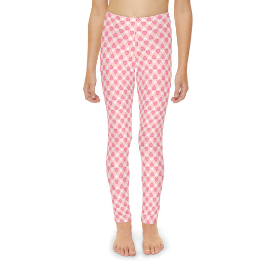 Hearts and Stitches Leggings - Youth Full-Length Leggings (AOP)