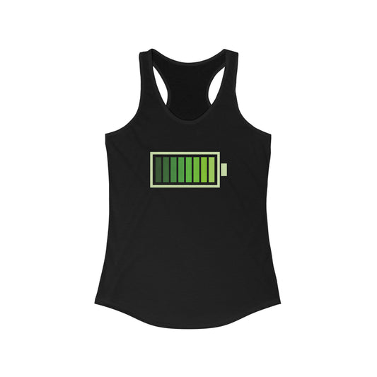 Battery Charging Women's Ideal Racerback Tank