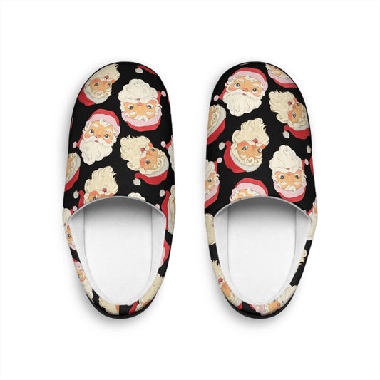 Vintage Santa Christmas Women's Indoor Slippers