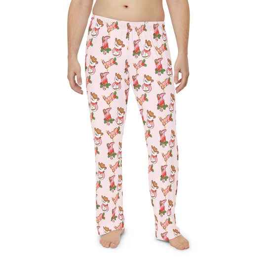 Cowboy Snowman Pajama Pants - Sleepwear - Winter - Men's Pajama Pants (AOP)