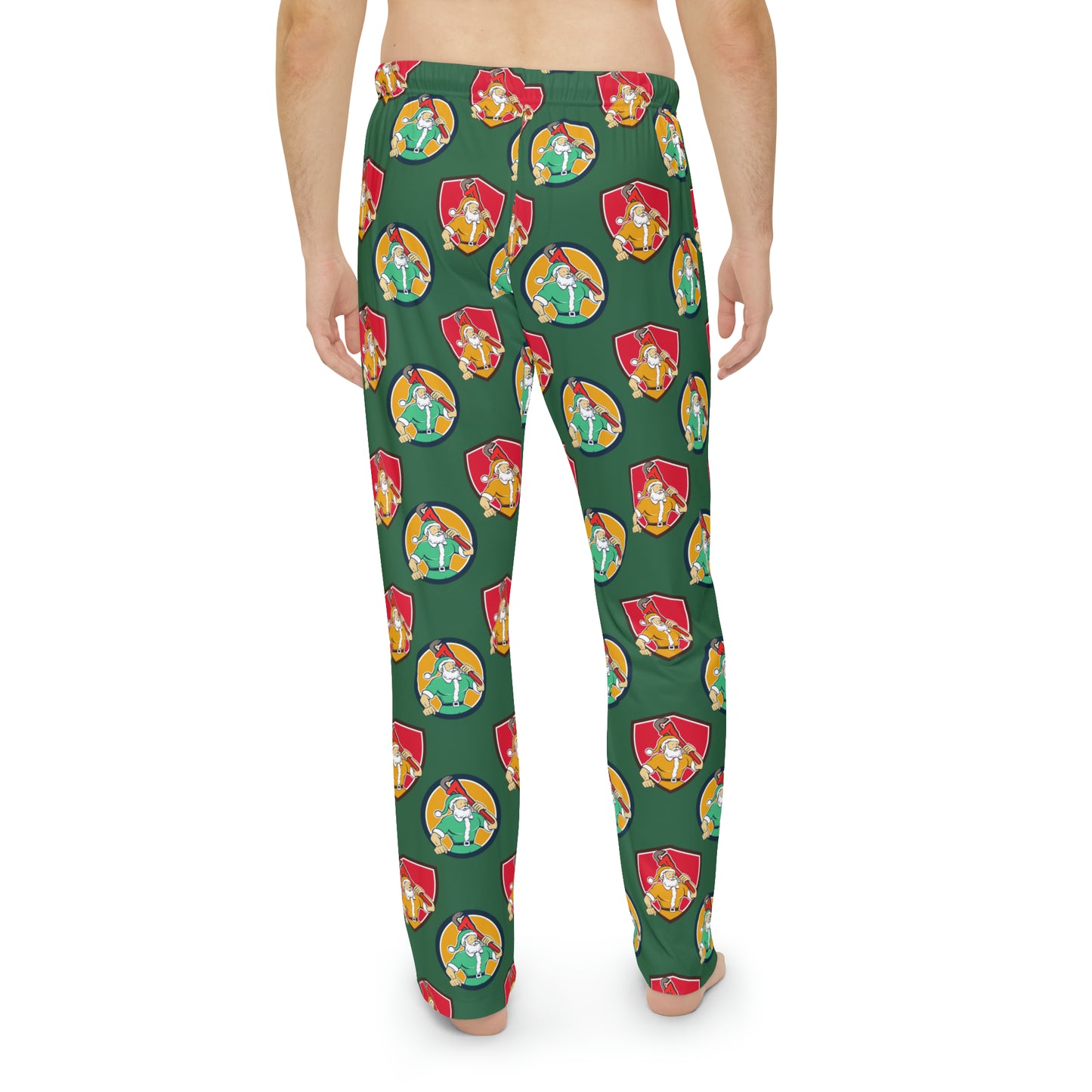 Handyman Santa Pajama Pants - Sleepwear - Winter - Men's Pajama Pants (AOP)