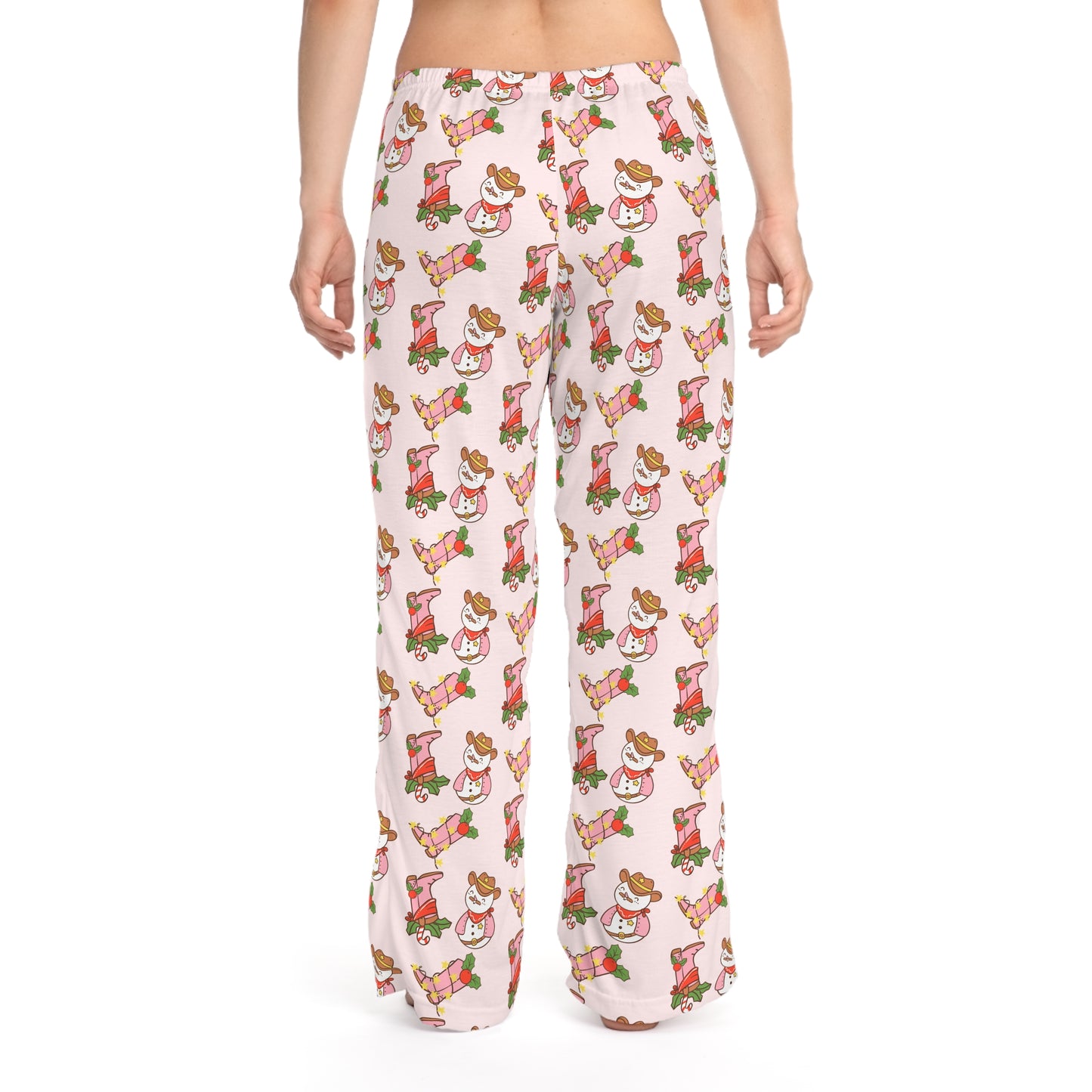 Cowboy Snowman Pajama Pants -  Women's Pajama Pants (AOP)