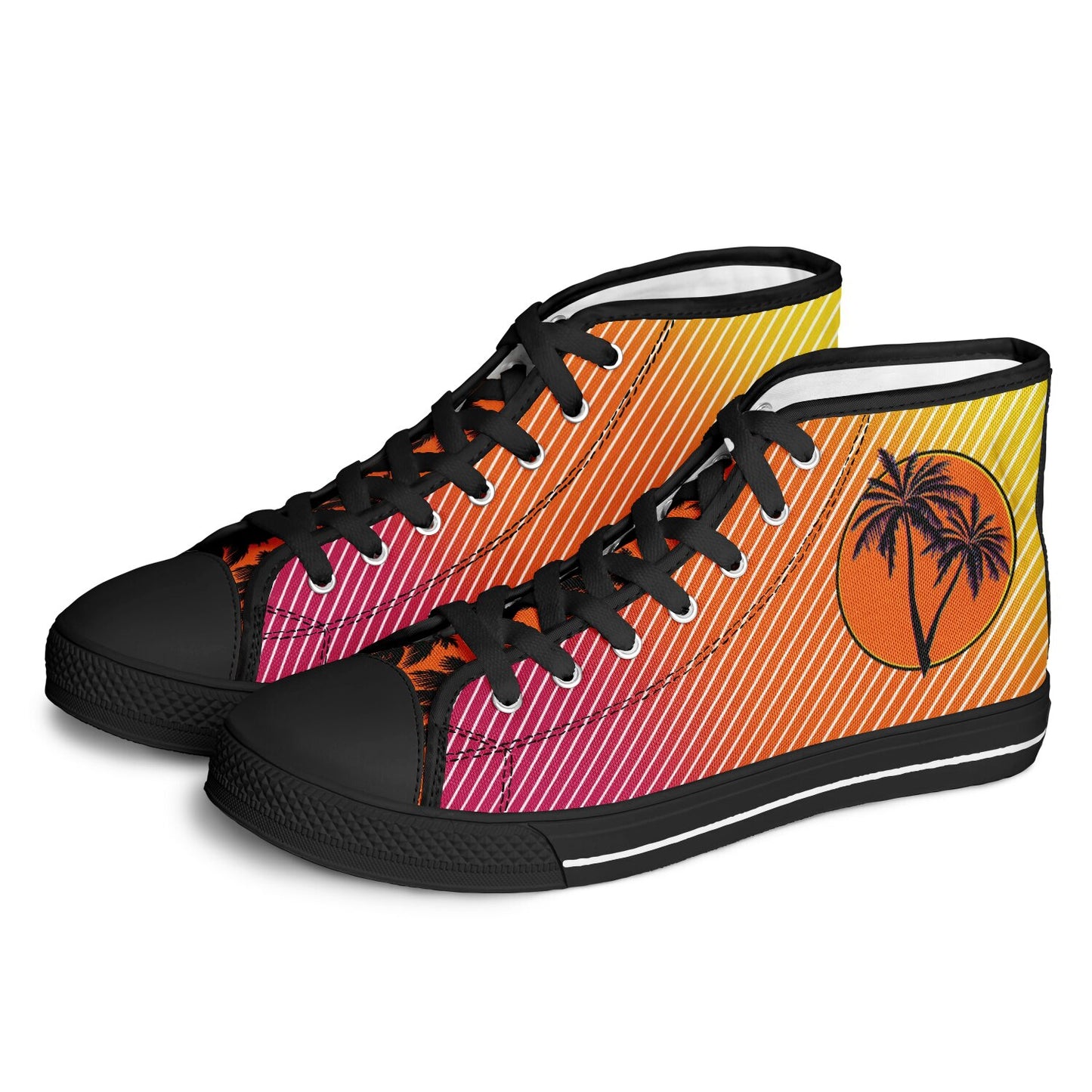 Sunset Synthwave - Urban Peak High Top Shoes - AOP