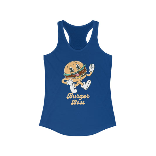 Burger Boss Shirt - Women's Ideal Racerback Tank