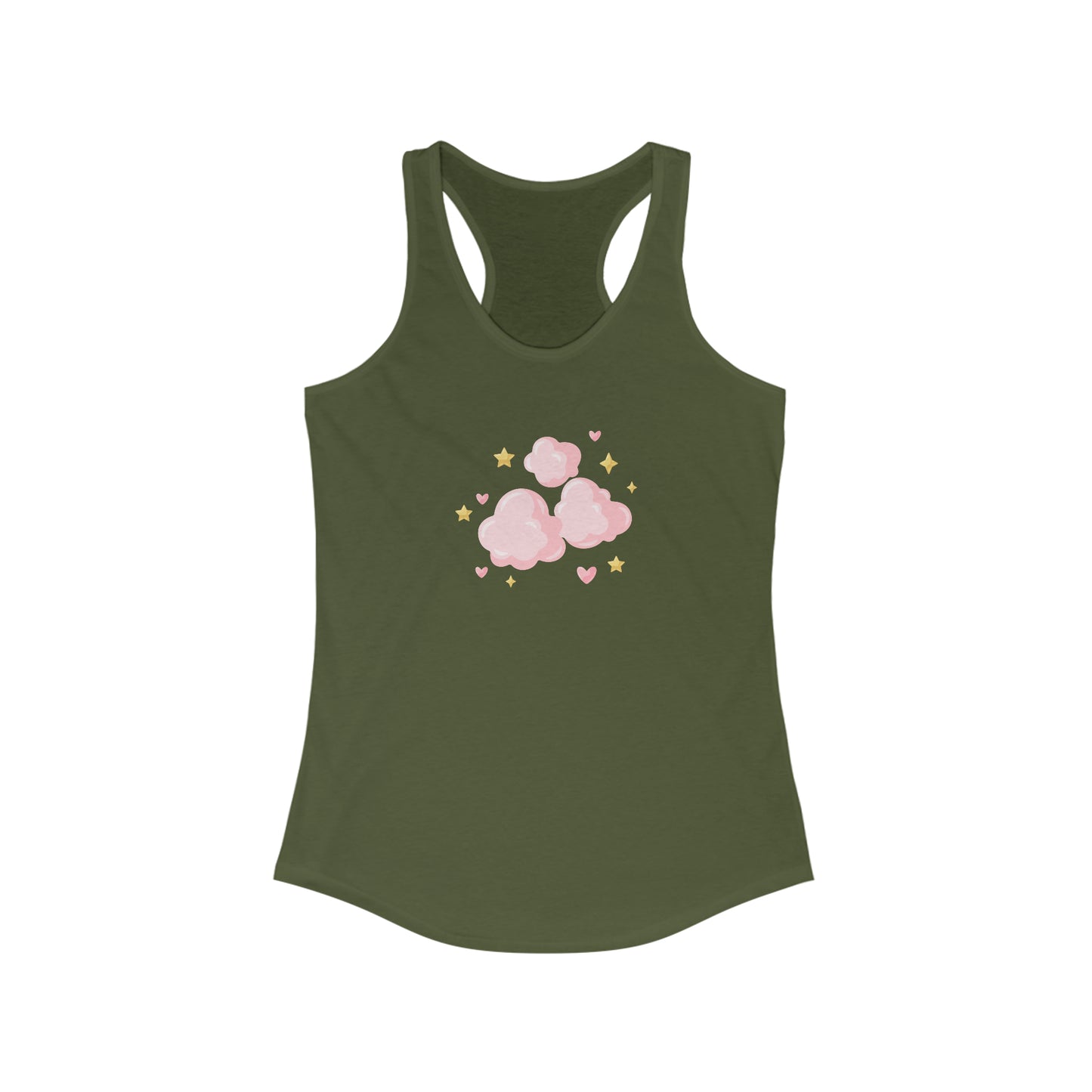 Pink Clouds - PJs- Sleepwear - Shirt - Women's Ideal Racerback Tank