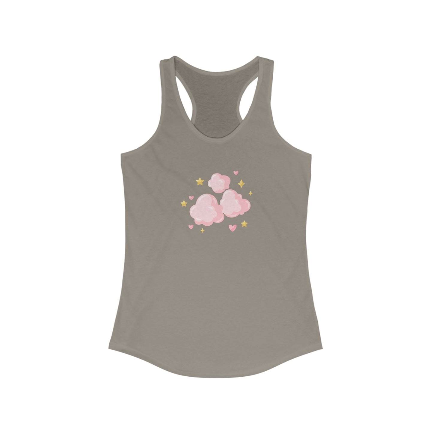 Pink Clouds - PJs- Sleepwear - Shirt - Women's Ideal Racerback Tank