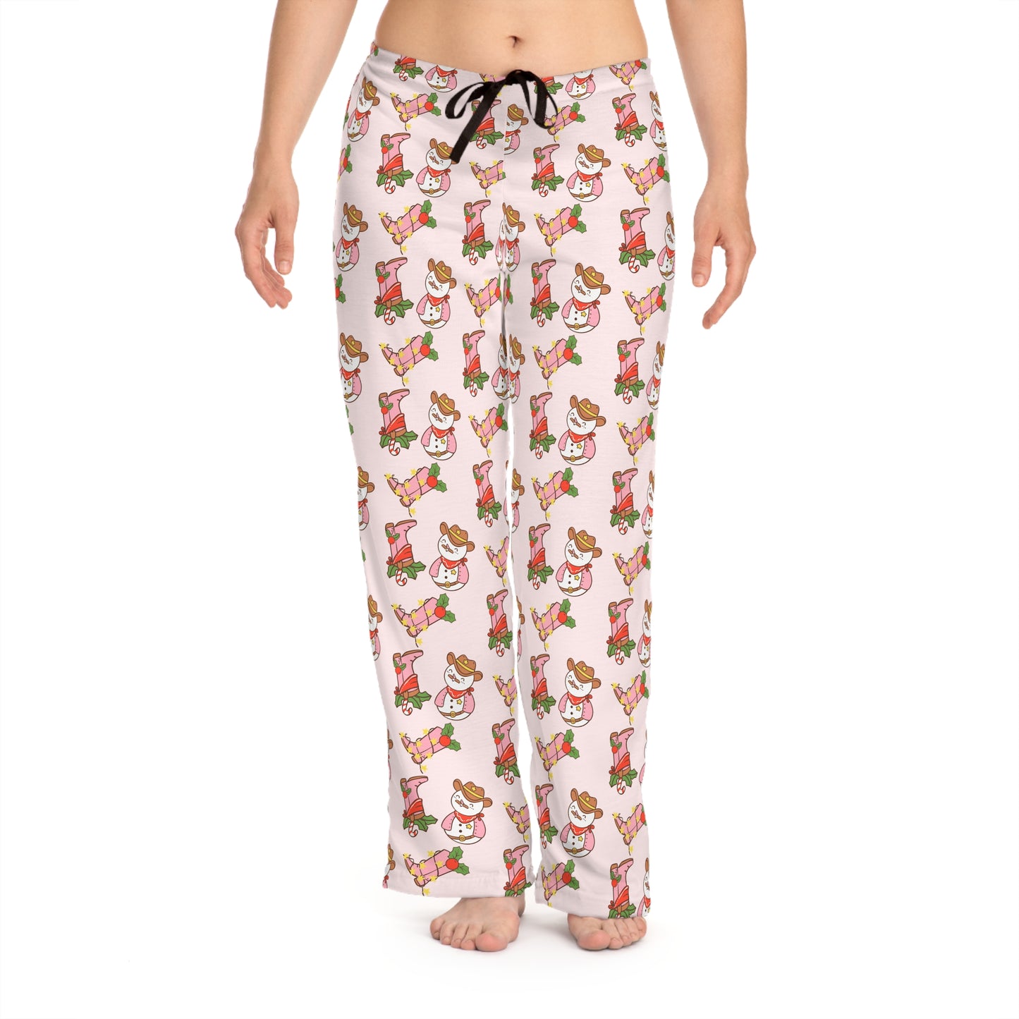 Cowboy Snowman Pajama Pants -  Women's Pajama Pants (AOP)