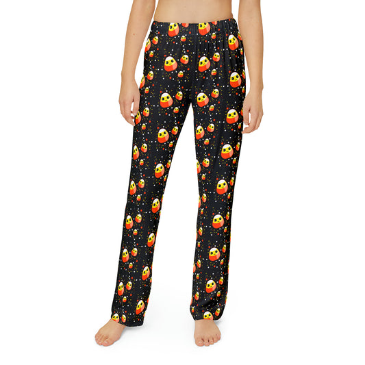 Chibi Candy Corn PJs - Halloween Sleepwear - Kids Pajama Pants (Girls)