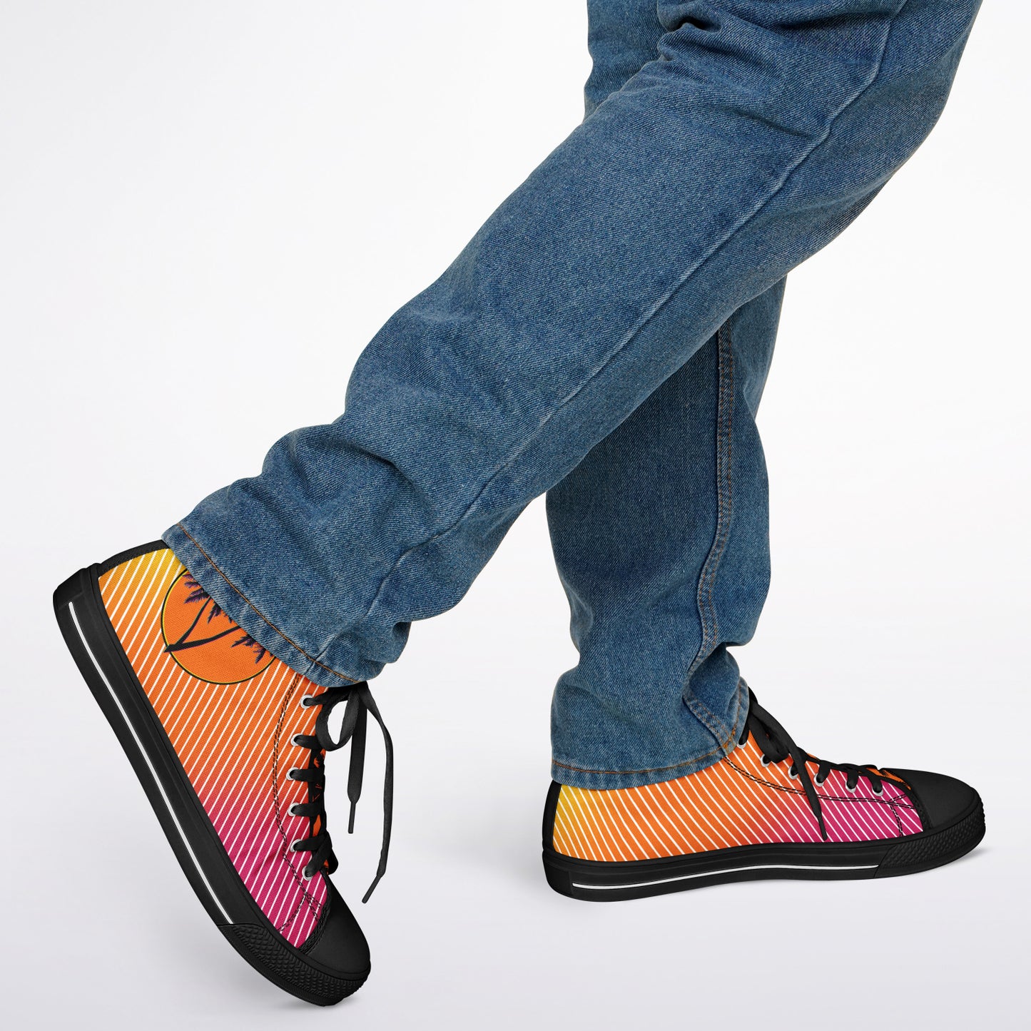Sunset Synthwave - Urban Peak High Top Shoes - AOP