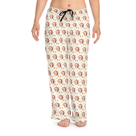 Fall Hedgehogs PJs - Women's Pajama Pants (AOP)