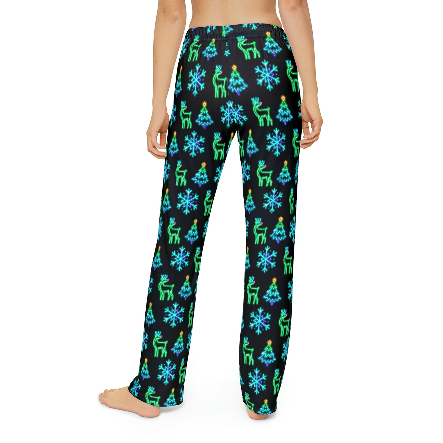 Neon Christmas PJs - Sleepwear- Kids Pajama Pants (AOP)