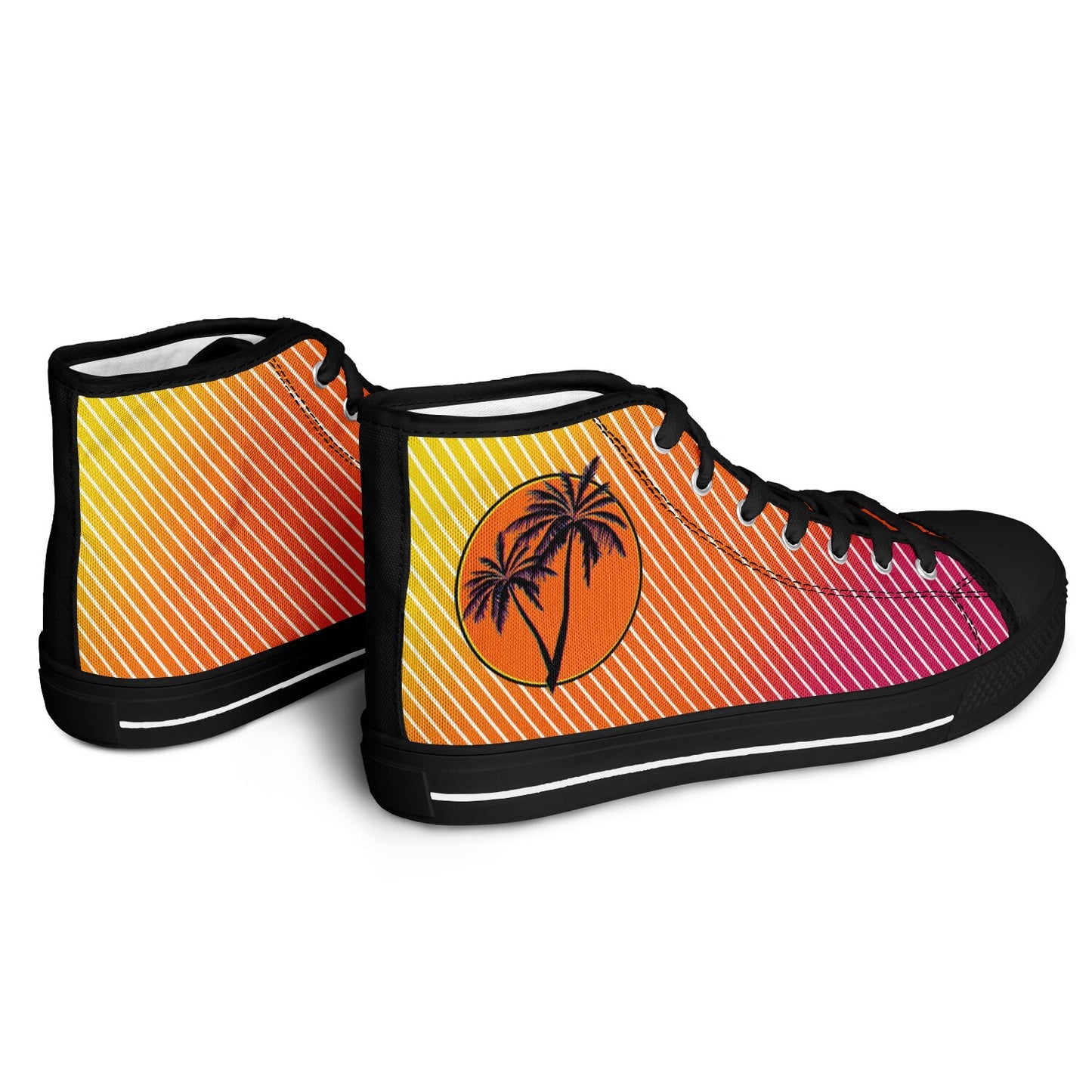 Sunset Synthwave - Urban Peak High Top Shoes - AOP
