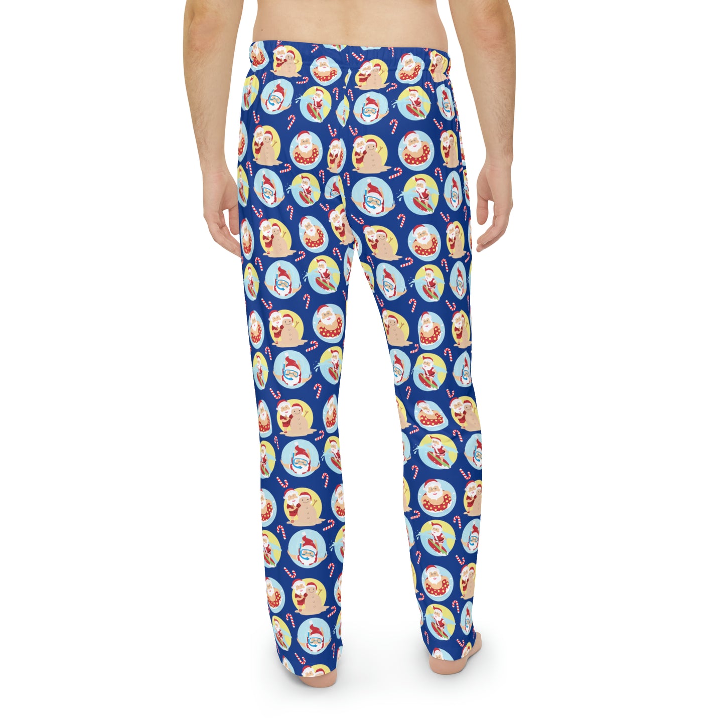 Beach Santa - Christmas PJs - Sleepwear - Winter - Men's Pajama Pants (AOP)