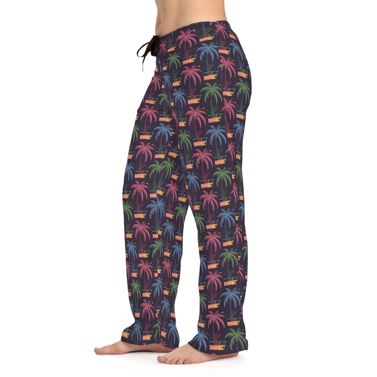 Tropical Print Women's Pajama Pants - Relaxed Fit for Cozy Comfort