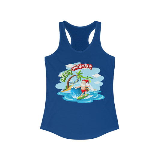 Beach Santa Shirt - Sleepwear - Women's Ideal Racerback Tank