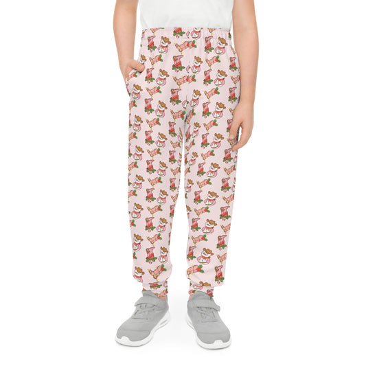 Cowboy Snowman Youth Joggers (AOP)