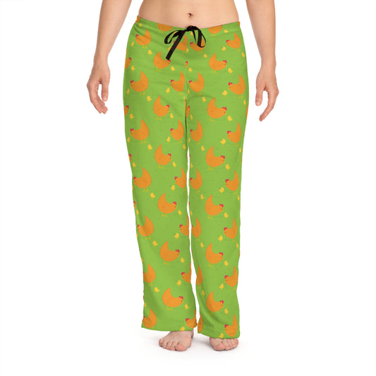 Chicken & Baby Chick PJs - Women's Pajama Pants (AOP)