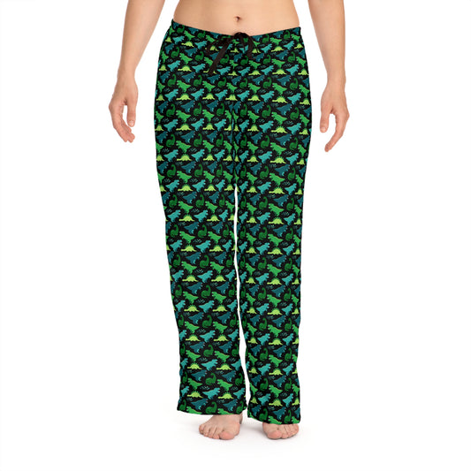 Dino PJs - Women's Pajama Pants (AOP)