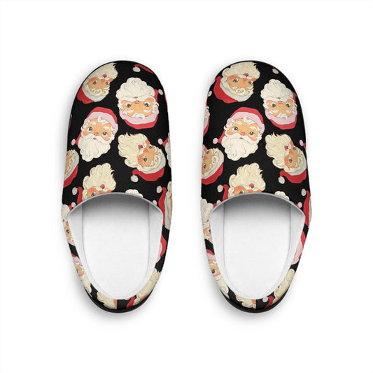 Vintage Santa Christmas Men's Indoor Slippers