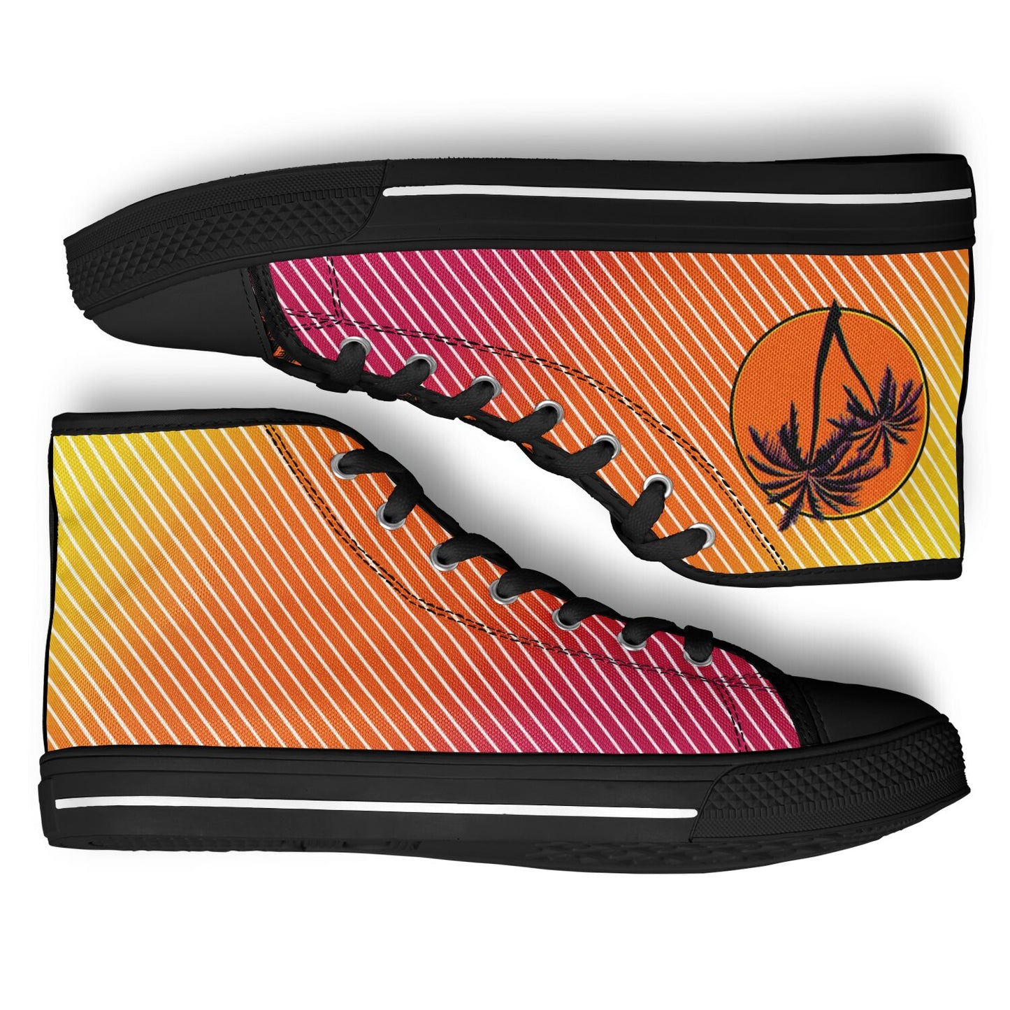 Sunset Synthwave - Urban Peak High Top Shoes - AOP