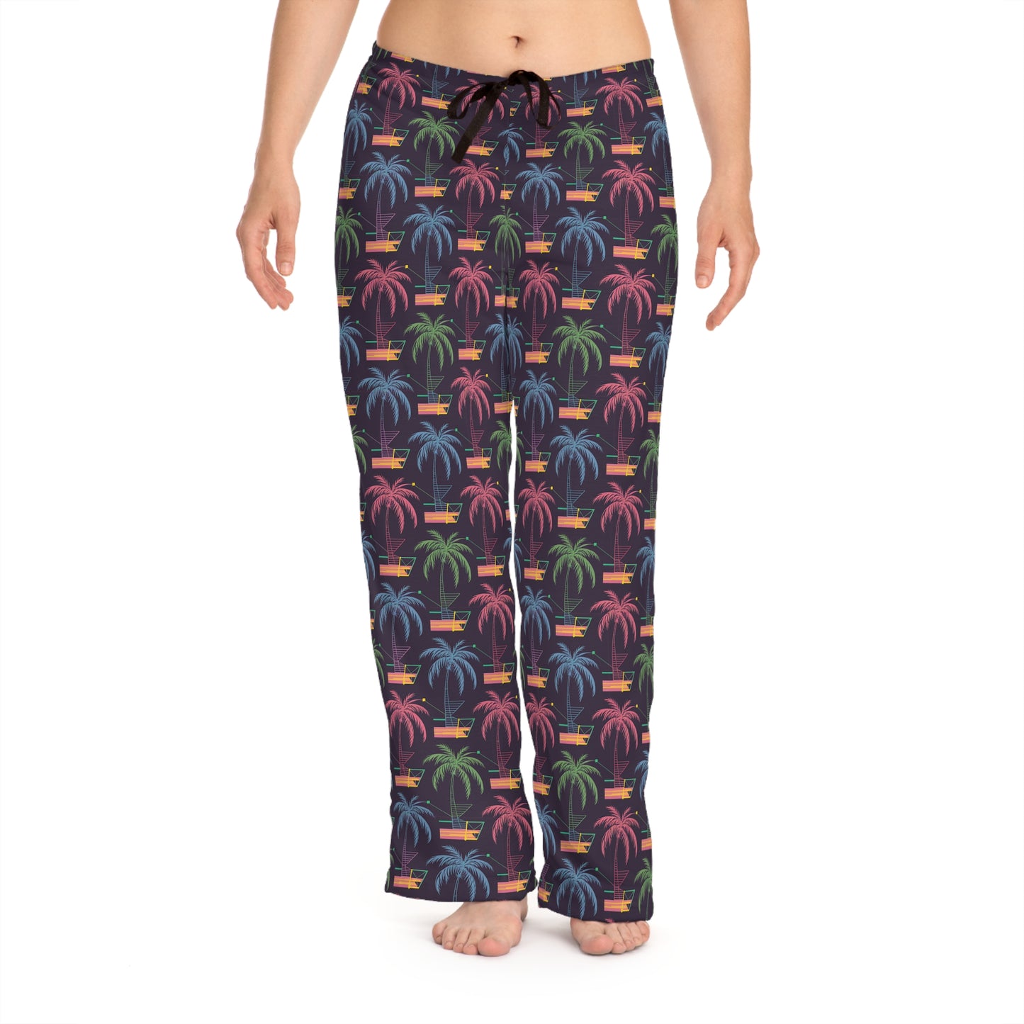 Tropical Print Women's Pajama Pants - Relaxed Fit for Cozy Comfort