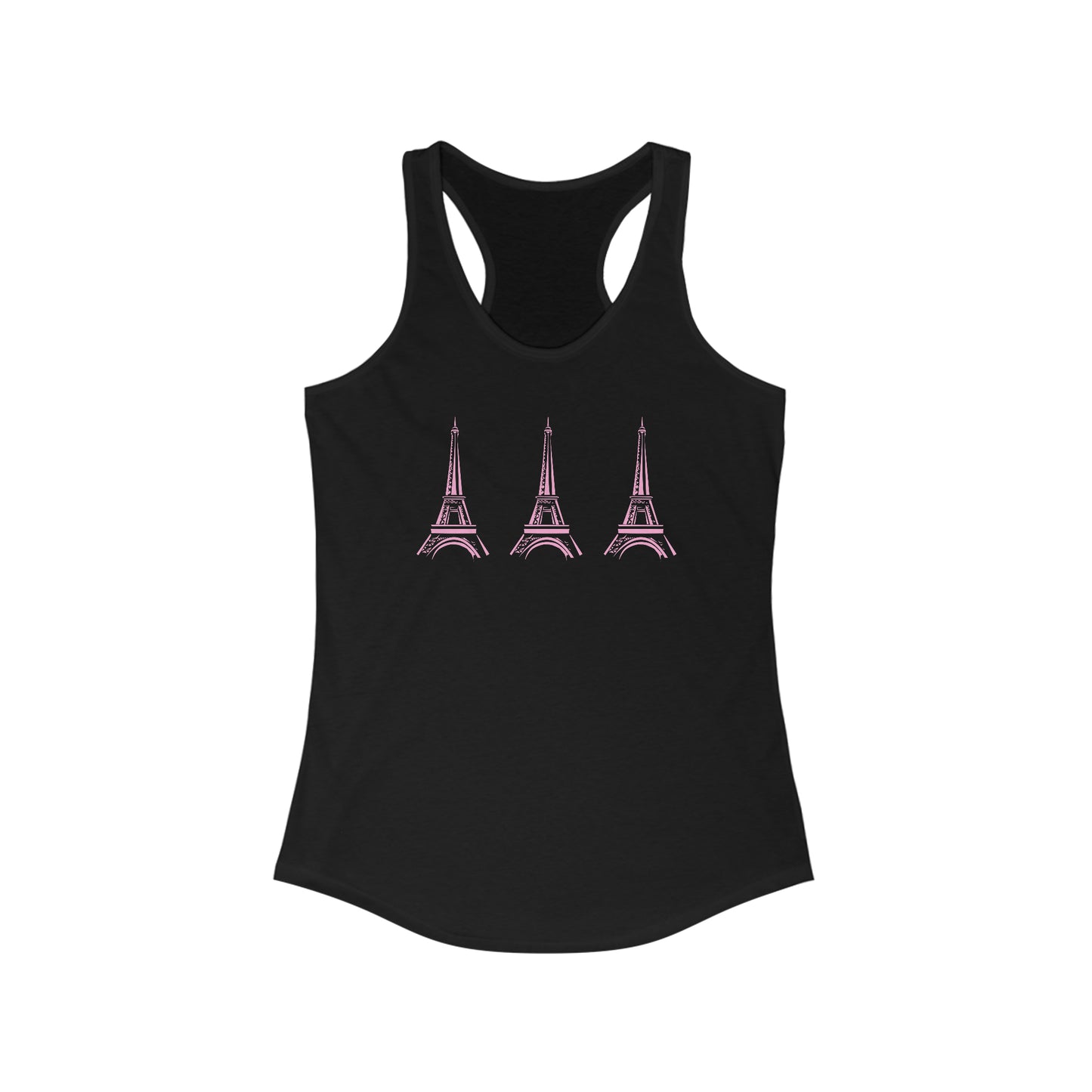 Pink Eiffel Tower - PJs- Sleepwear - Shirt - Women's Ideal Racerback Tank