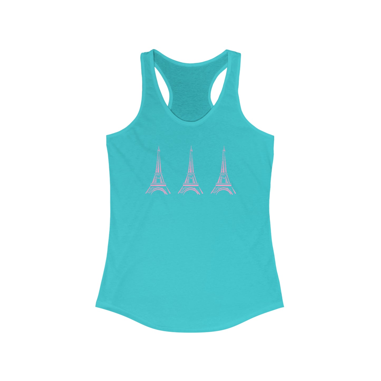 Pink Eiffel Tower - PJs- Sleepwear - Shirt - Women's Ideal Racerback Tank