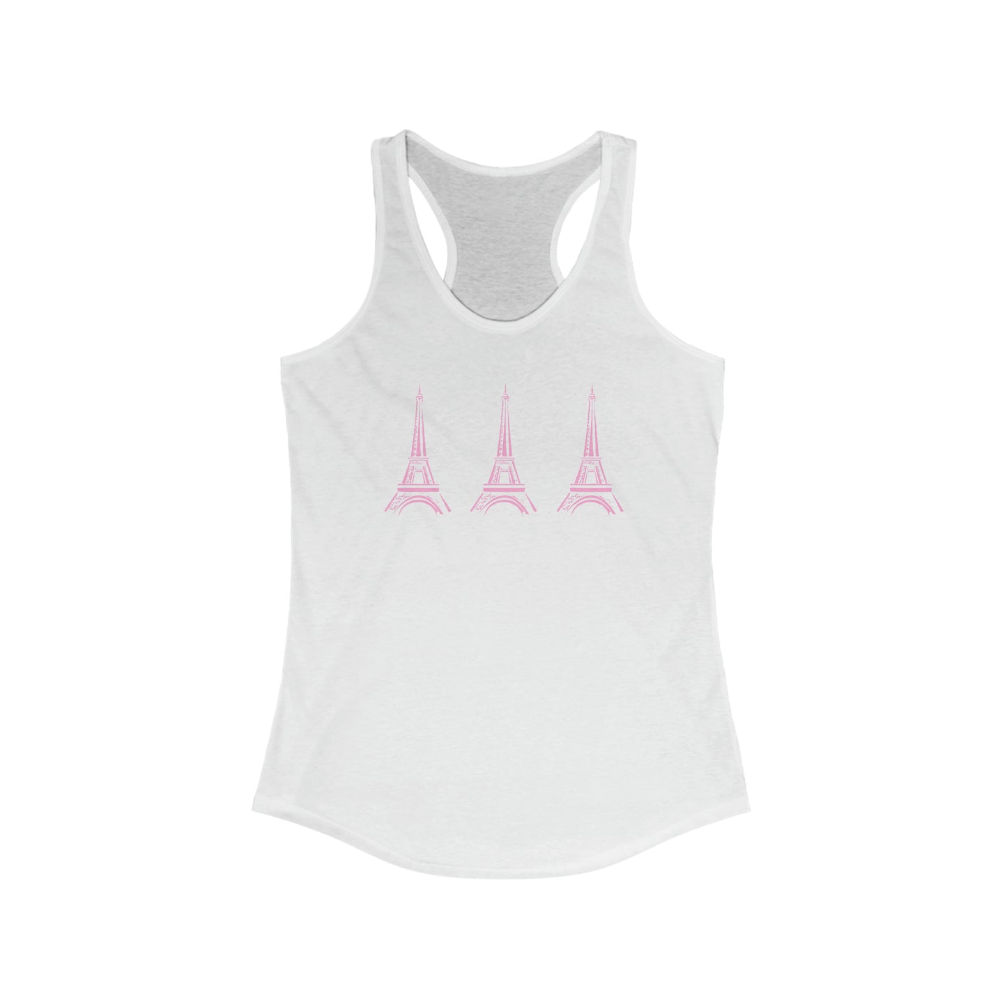 Pink Eiffel Tower - PJs- Sleepwear - Shirt - Women's Ideal Racerback Tank