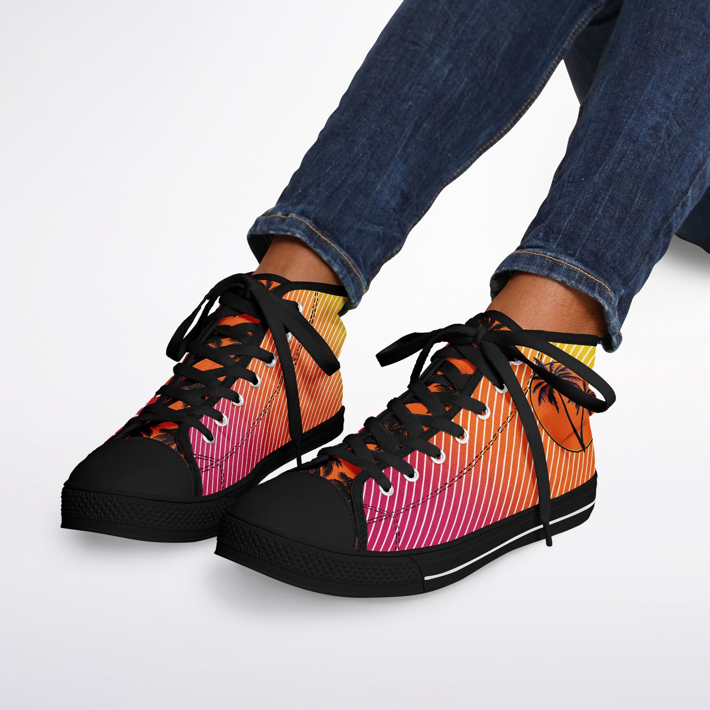 Sunset Synthwave - Urban Peak High Top Shoes - AOP